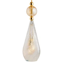 EBB & FLOW Smykke L gold crystal swirl gold-rauch