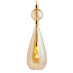 EBB & FLOW Smykke L Pendelleuchte gold gold-rauch