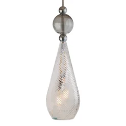 EBB & FLOW Smykke L silber crystal swirl rauchgrau