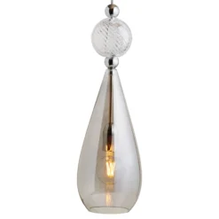 EBB & FLOW Smykke L silber rauchgrau crystal swirl