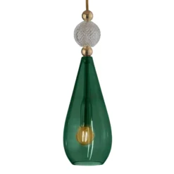 EBB & FLOW Smykke M gold crystal check ball efeu