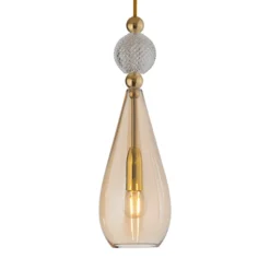 EBB & FLOW Smykke M gold crystal check ball gold