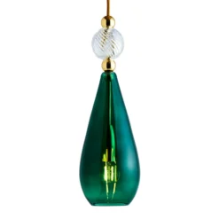 EBB & FLOW Smykke M gold efeugrün crystal swirl
