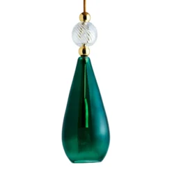 EBB & FLOW Smykke M gold efeugrün crystal swirl