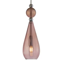 EBB & FLOW Smykke Pendelleuchte silber, braun-rosé