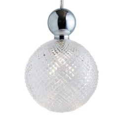 EBB & FLOW Uva L Hänge Ball silber klar mini check