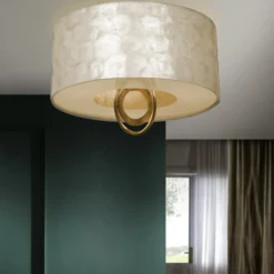 Edel schimmernde LED-Deckenleuchte Edén