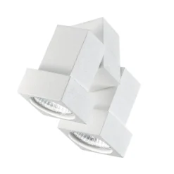 Egger DLS Deckenleuchte STYLE Q, 2-flammig, weiß
