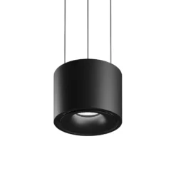 Egger DLS Hängelampe Clippo schwarz/schwarz Ø 10 cm DALI DTW
