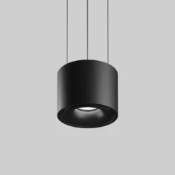 Egger DLS Hängelampe Clippo schwarz/schwarz Ø 10 cm DALI DTW