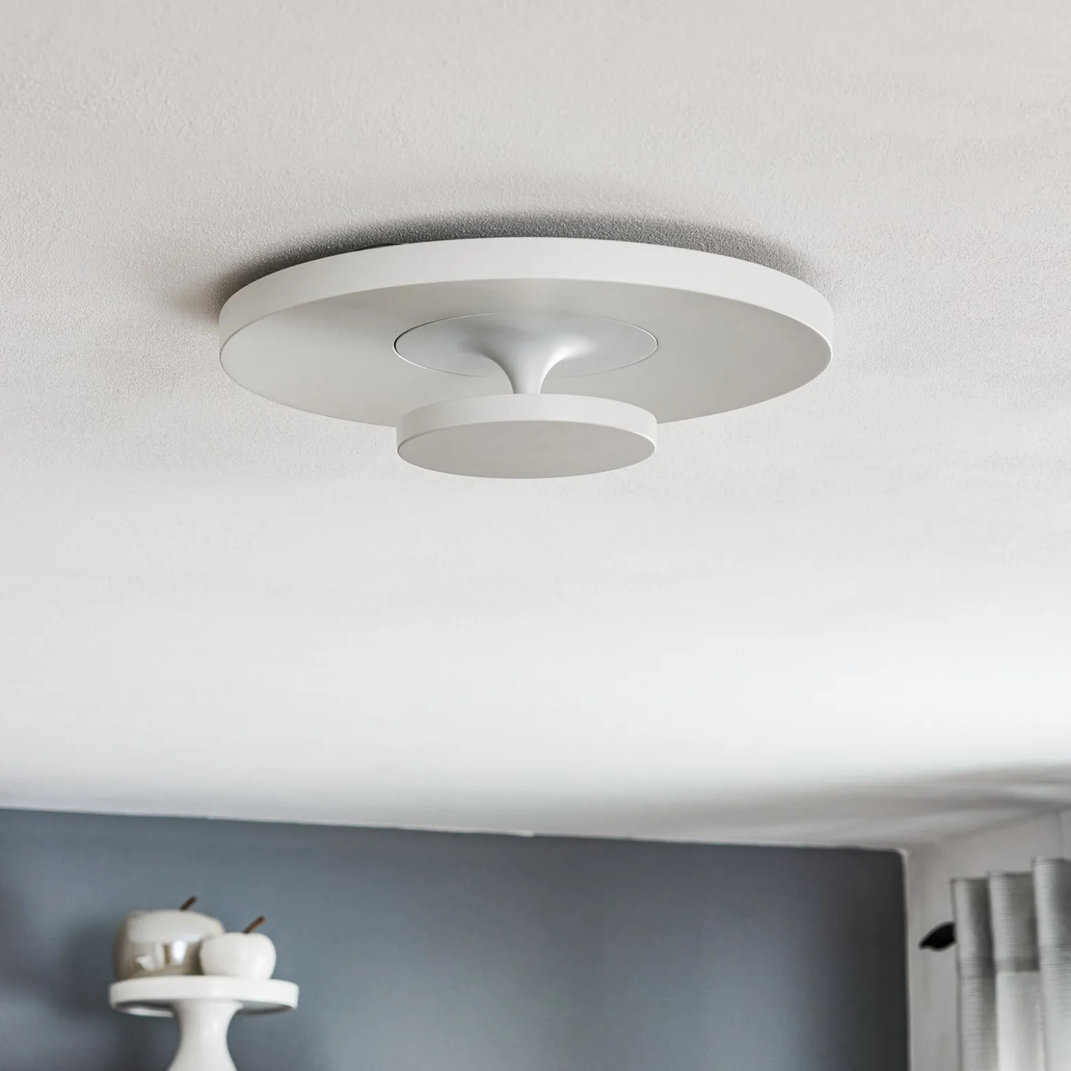 Egger DLS LED-Deckenleuchte Sunny, weiß, Ø 38 cm