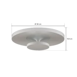 Egger DLS LED-Deckenleuchte Sunny, weiß, Ø 38 cm
