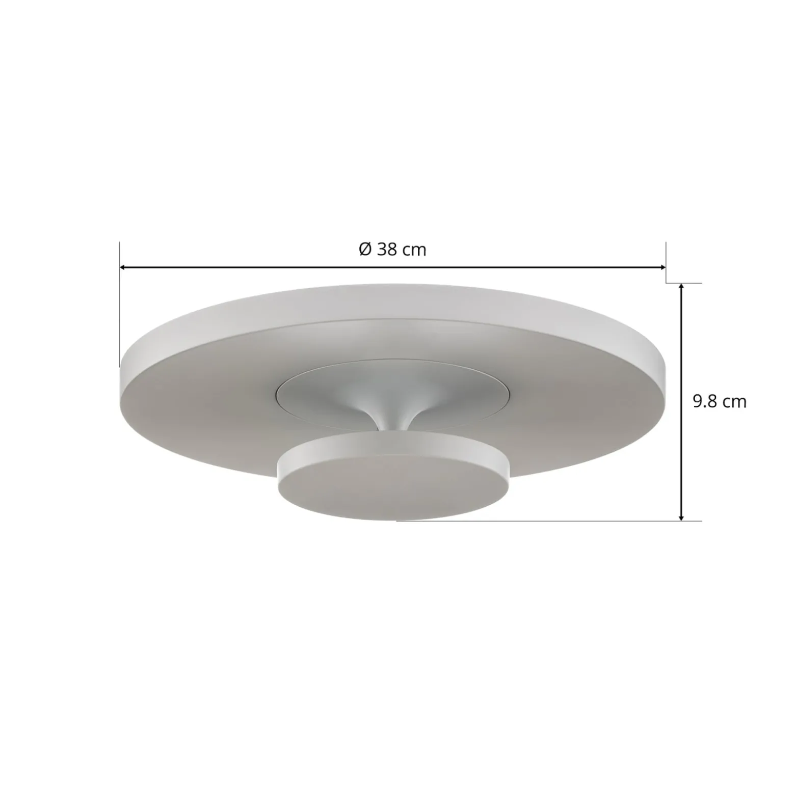 Egger DLS LED-Deckenleuchte Sunny, weiß, Ø 38 cm