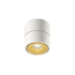 Egger DLS LED-Deckenspot Clippo, dim-to-warm, weiß/gold