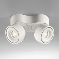 Egger DLS LED-Deckenspot Clippo Duo, 2-flammig, weiß, 2.700K