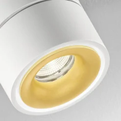 Egger DLS LED-Deckenspot Clippo S Duo, 2-flammig, weiß-gold