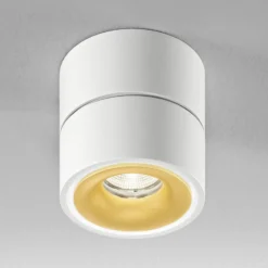 Egger DLS LED-Deckenspot Clippo S, weiß-gold