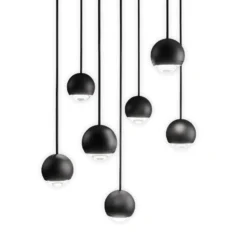 Egger DLS LED-Hängeleuchte Cleo, schwarz