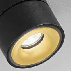 Egger DLS LED-Spot Clippo Duo, schwarz-gold, 2.700K