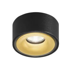 Egger DLS LED-Spot Clippo EP, schwarz-gold, 2.700K