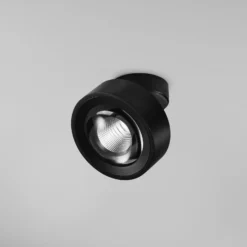 Egger DLS LED-Spot Clippo Optic, schwarz/schwarz, Ø12cm, DTW
