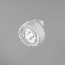 Egger DLS LED-Spot Clippo Optic, weiß/weiß, Ø 12 cm, DTW
