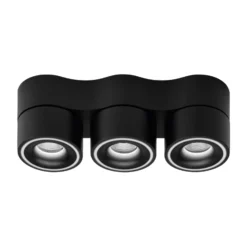 Egger DLS LED-Strahler, Clippo Trio, schwarz, dimmbar