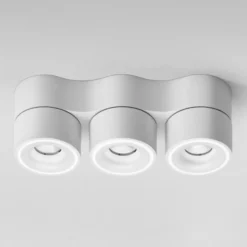 Egger DLS LED-Strahler Clippo Trio, weiß, DALI dimmbar