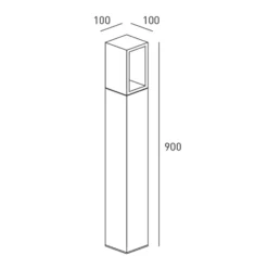 Egger DLS LED-Wegeleuchte Webster, Höhe 90 cm