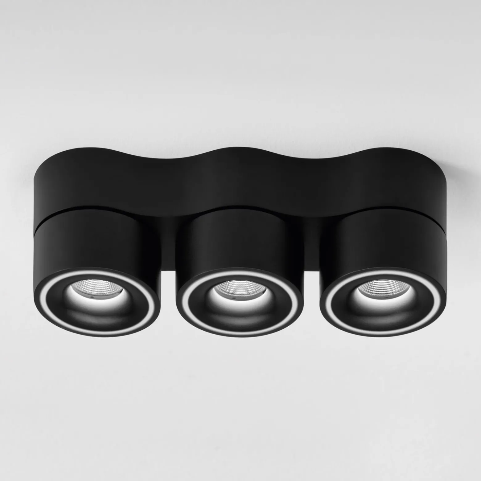 Egger DLS Strahler Clippo Trio, schwarz, DALI dimmbar