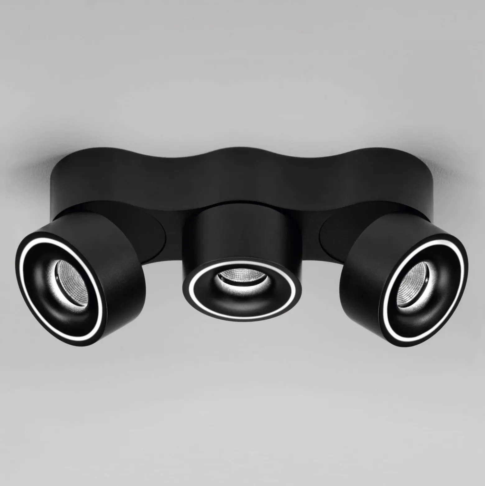 Egger DLS Strahler Clippo Trio, schwarz, DALI dimmbar
