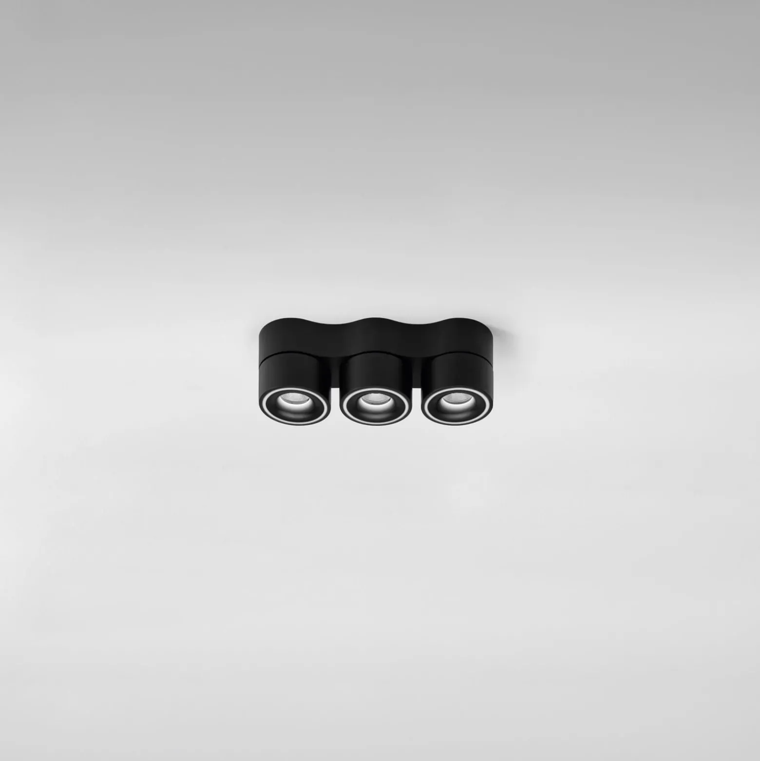Egger DLS Strahler Clippo Trio, schwarz, DALI dimmbar