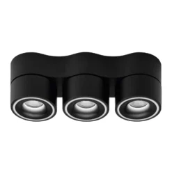 Egger DLS Strahler Clippo Trio, schwarz, DALI dimmbar
