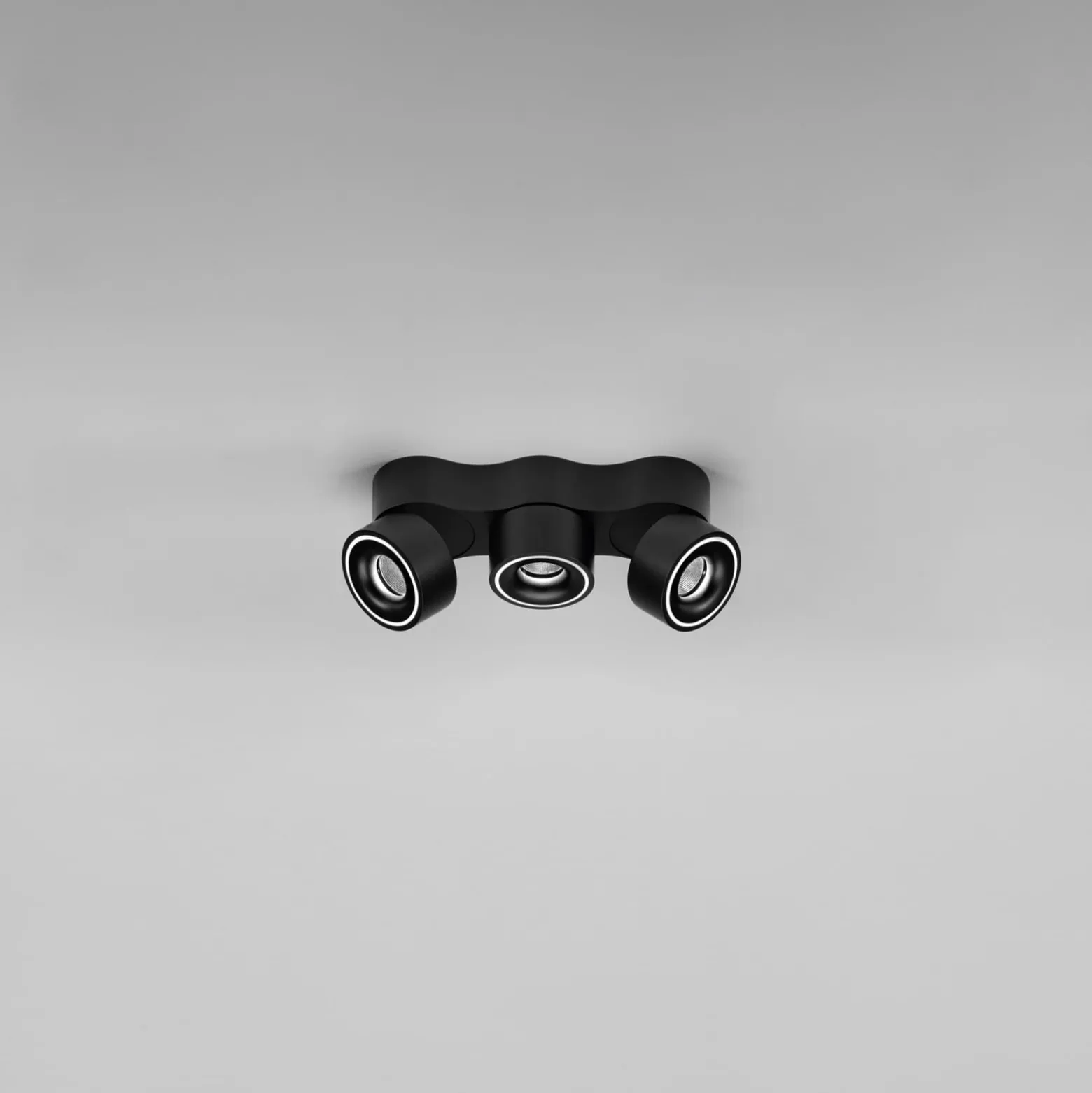 Egger DLS Strahler Clippo Trio, schwarz, DALI dimmbar