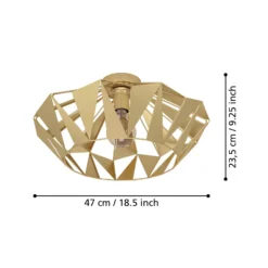 EGLO Carlton Deckenleuchte, gold