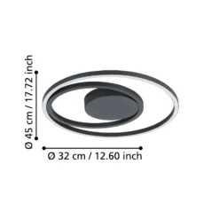 EGLO connect Calagrano-Z LED-Deckenleuchte, Ø45cm
