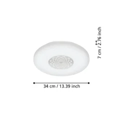 EGLO connect Capasso-Z LED-Deckenleuchte CCT