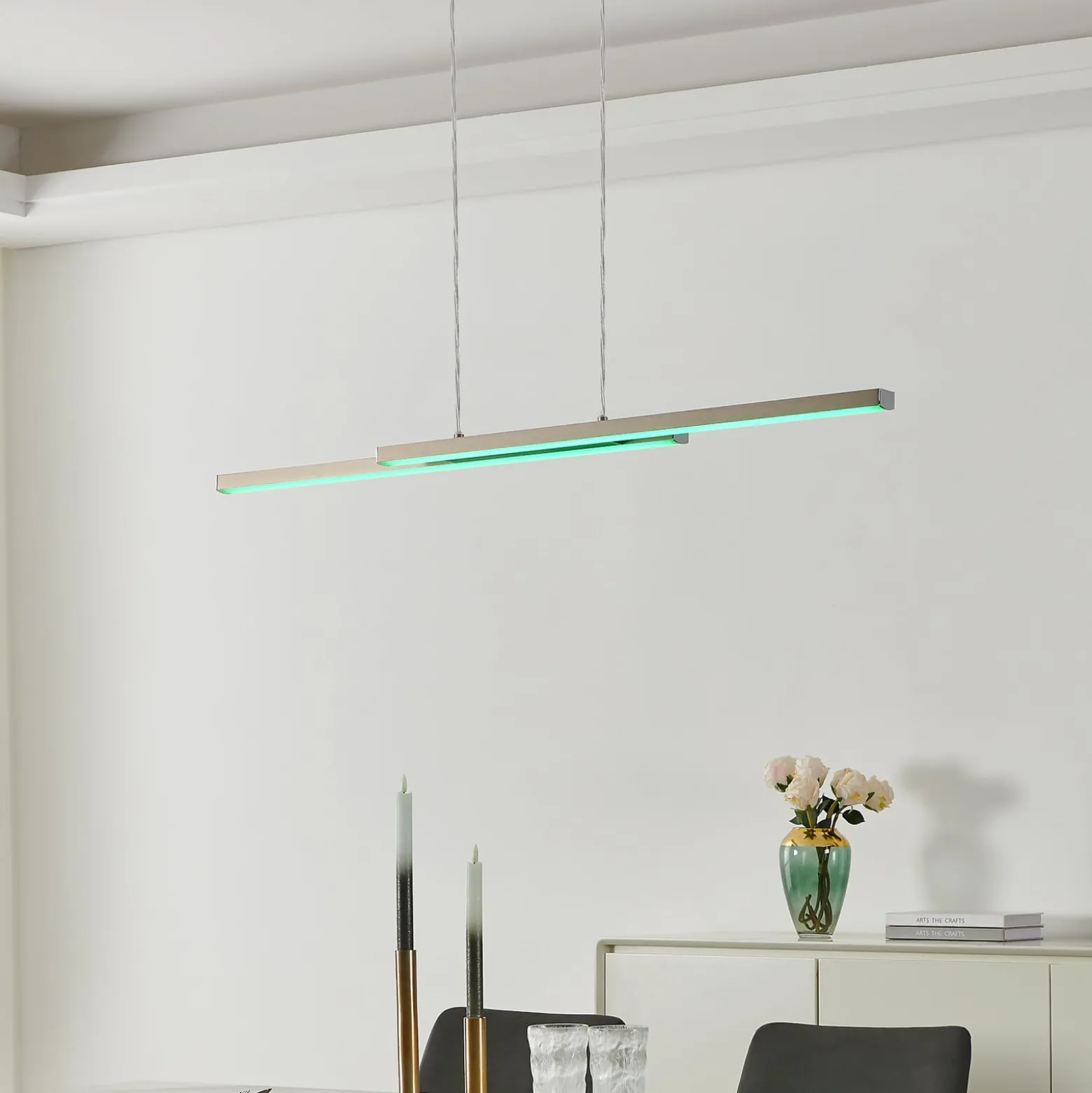 EGLO connect Fraioli-Z LED-Hängeleuchte nickel