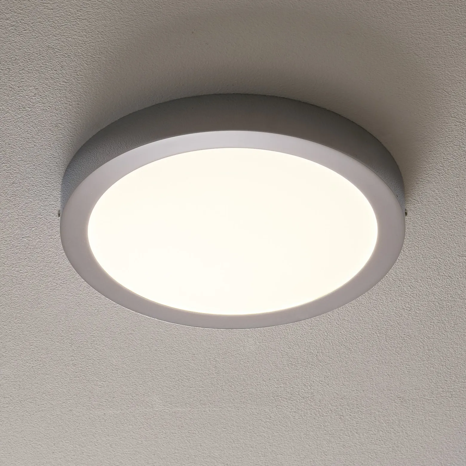EGLO connect Fueva-C Deckenlampe rund 30 cm chrom