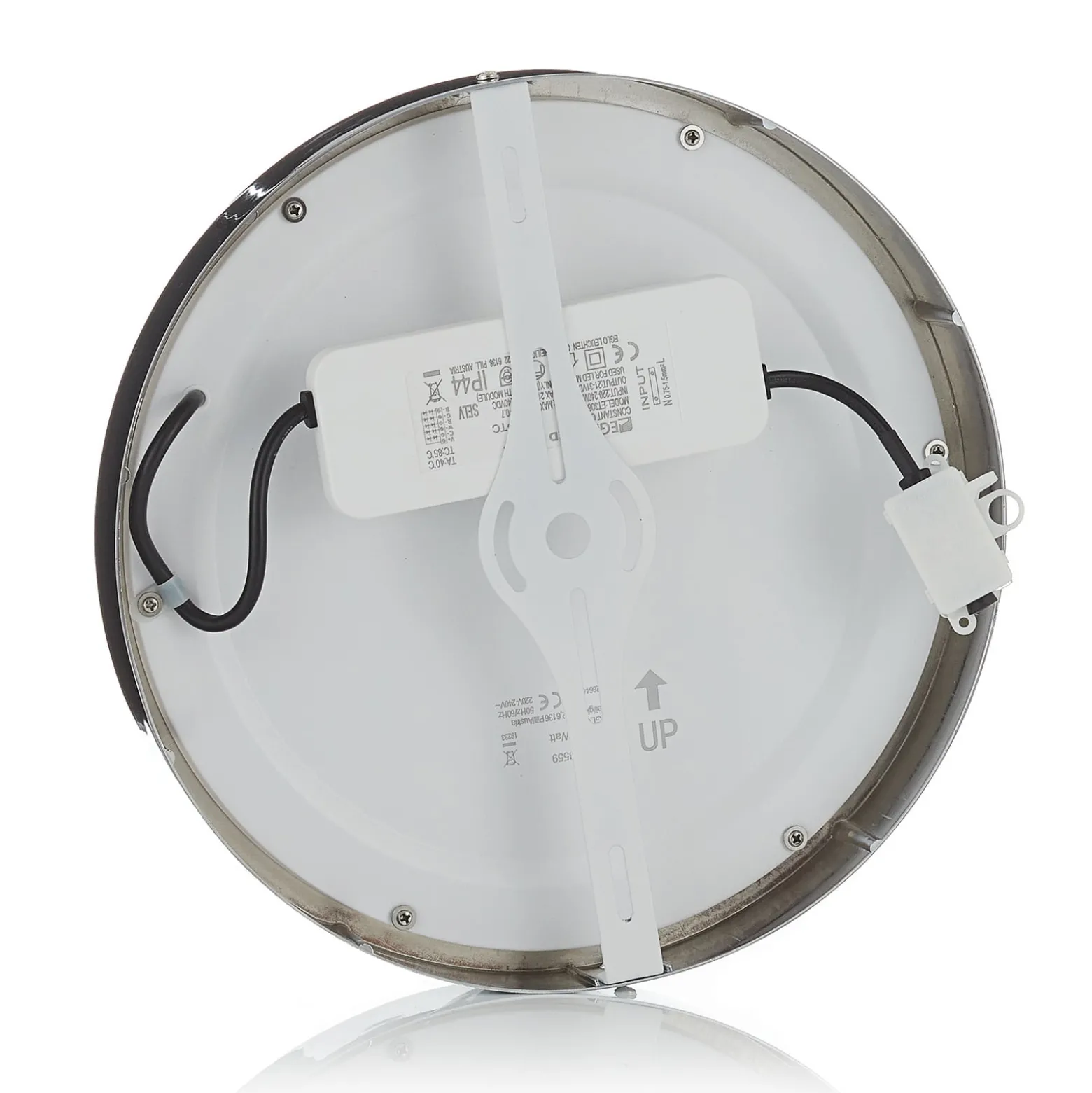 EGLO connect Fueva-C Deckenlampe rund 30 cm chrom