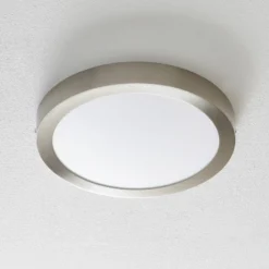 EGLO connect Fueva-C Deckenlampe rund 30cm nickel