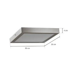 EGLO connect Fueva-C Deckenleuchte 30cm nickel