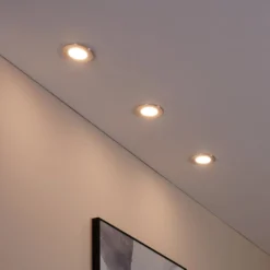 EGLO connect Fueva-C LED-Einbauspot 8,6cm, 3er Set