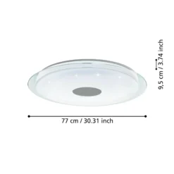 EGLO connect Lanciano-Z LED-Deckenleuchte Ø 77cm