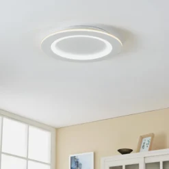 EGLO connect LED-Deckenlampe Padrogiano-Z, Ø 45 cm, weiß