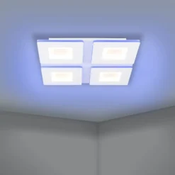 EGLO connect LED-Deckenlampe Padrogiano-Z 4-fl., 45 x 45 cm
