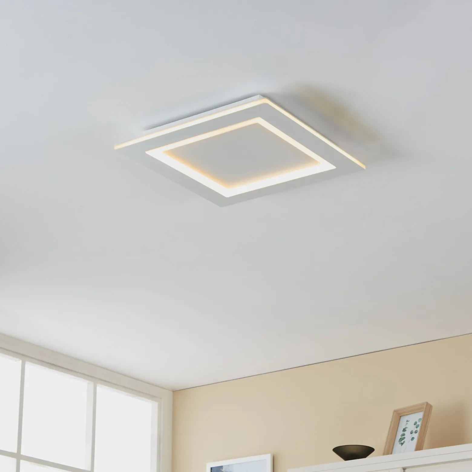 EGLO connect LED-Deckenlampe Padrogiano-Z 1-fl., 45 x 45 cm