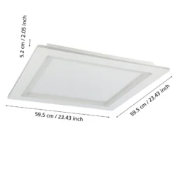EGLO connect LED-Deckenlampe Padrogiano-Z 1-fl., 60 x 60 cm