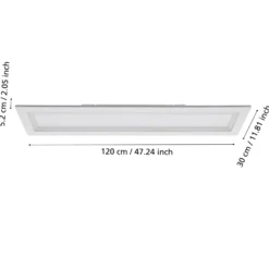 EGLO connect LED-Deckenlampe Padrogiano-Z 1-fl., 120 x 30 cm