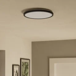 EGLO connect LED-Deckenlampe Rovito-Z, schwarz, Ø 30 cm